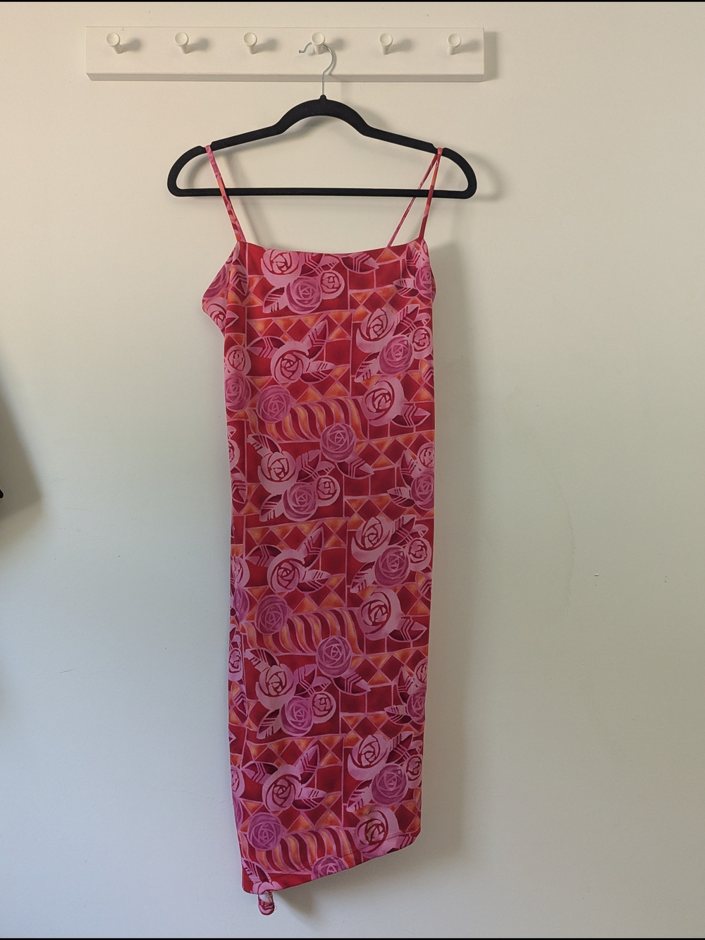 Passport Pink Floral Midi Slip Dress